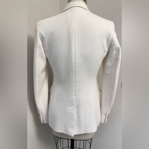 Polo Ralph Lauren Elegant White(cream)color Blazer with beaded embroidery Size 4 - Picture 5 of 17